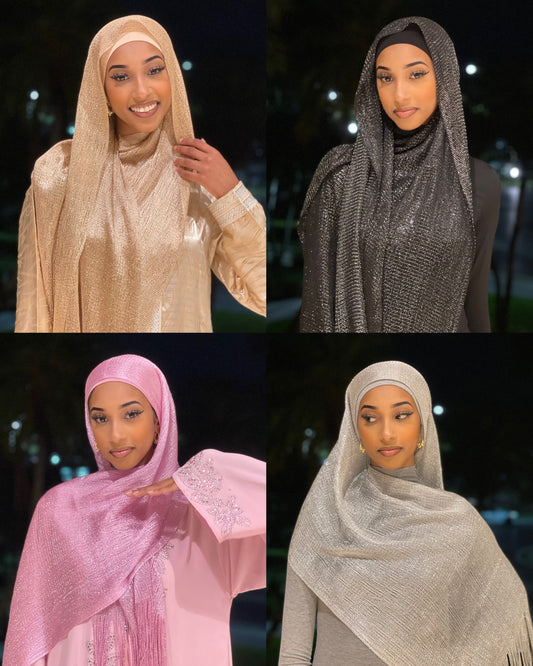 Halima Glitter Hijab Set